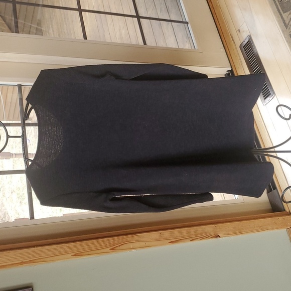 THML Embroidered Black Shift Long Sleeve Sz. M Dress - Picture 3 of 12